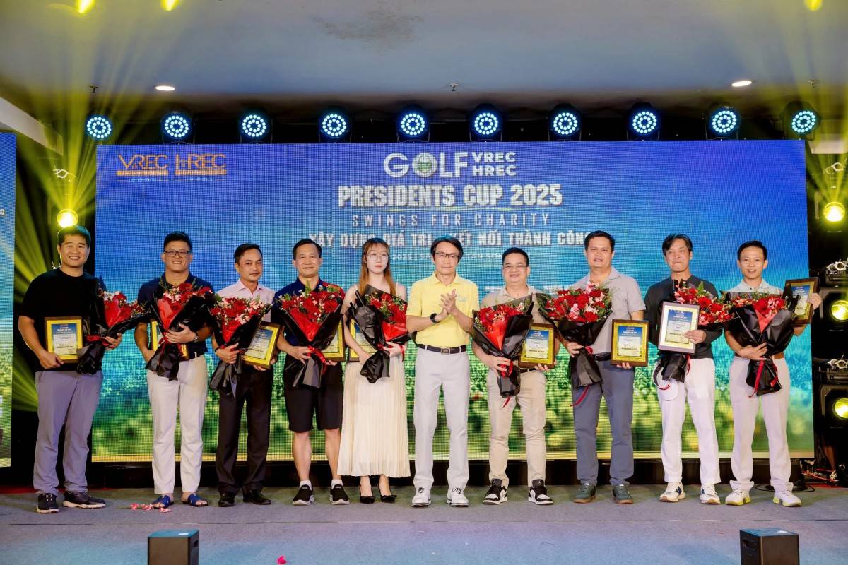 Sự kiện “Golf VREC -HREC President Cup 2025”: Lan toả yêu thương, xây dựng giá trị nhân văn