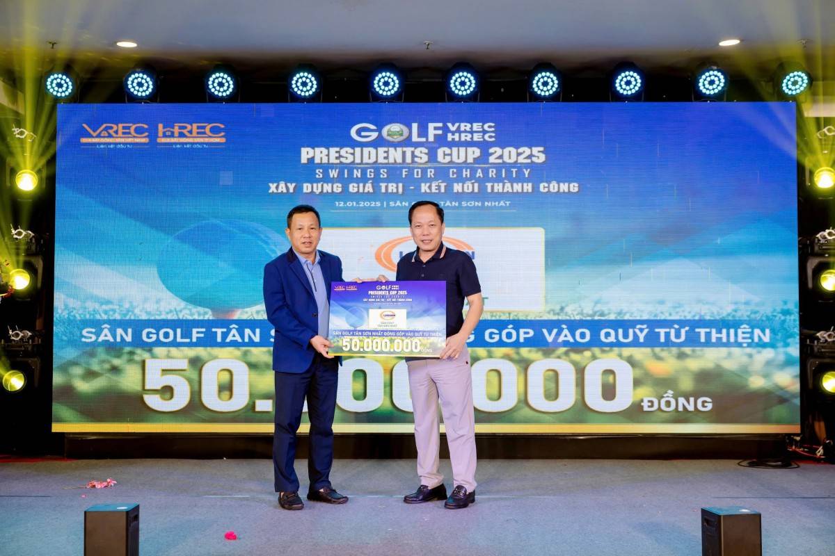 Sự kiện “Golf VREC -HREC President Cup 2025”: Lan toả yêu thương, xây dựng giá trị nhân văn