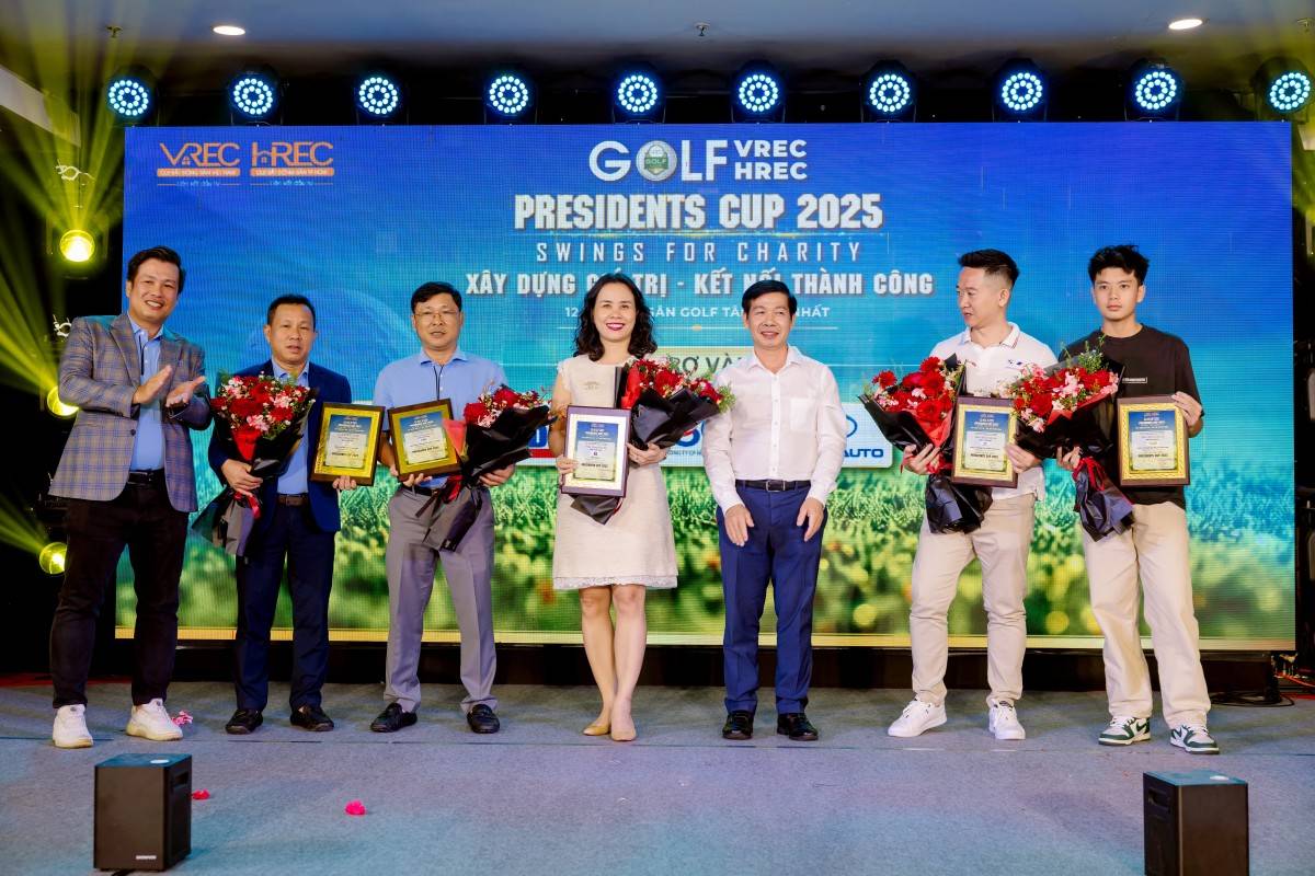 Sự kiện “Golf VREC -HREC President Cup 2025”: Lan toả yêu thương, xây dựng giá trị nhân văn