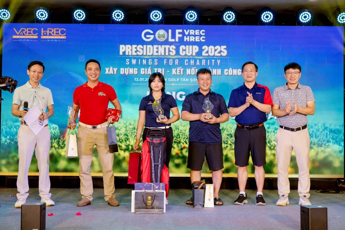 Sự kiện “Golf VREC -HREC President Cup 2025”: Lan toả yêu thương, xây dựng giá trị nhân văn