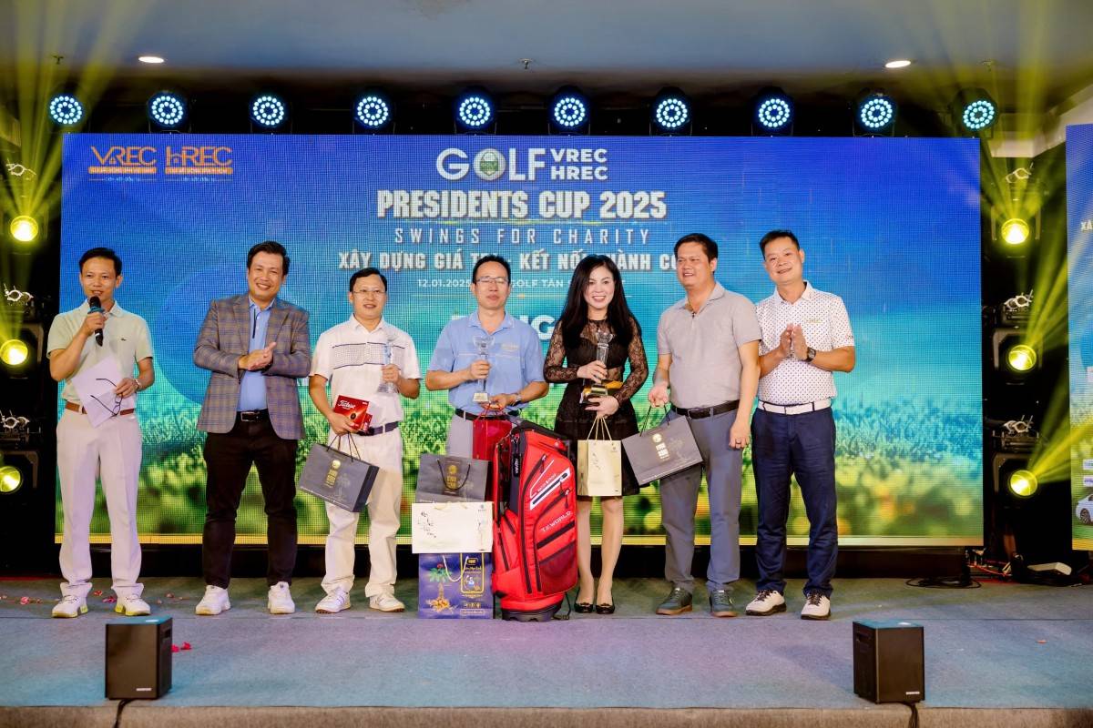 Sự kiện “Golf VREC -HREC President Cup 2025”: Lan toả yêu thương, xây dựng giá trị nhân văn