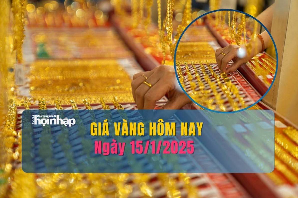 Giá vàng hôm nay 15/1: Vàng nhẫn giảm mạnh nhất 400.000 đồng/lượng