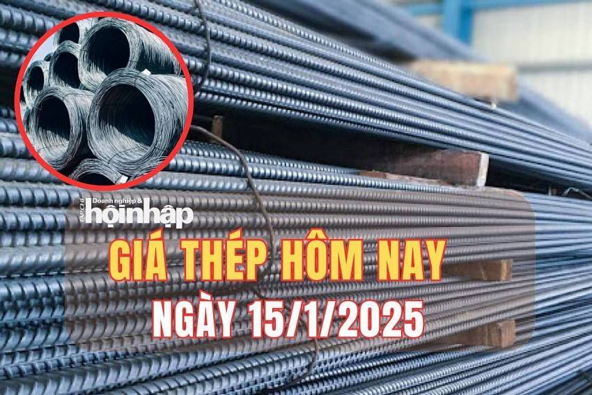 Giá thép hôm nay 15/1: Giá thép trên sàn Thượng Hải tiếp đà tăng, thép trong nước giữ nguyên giá bán