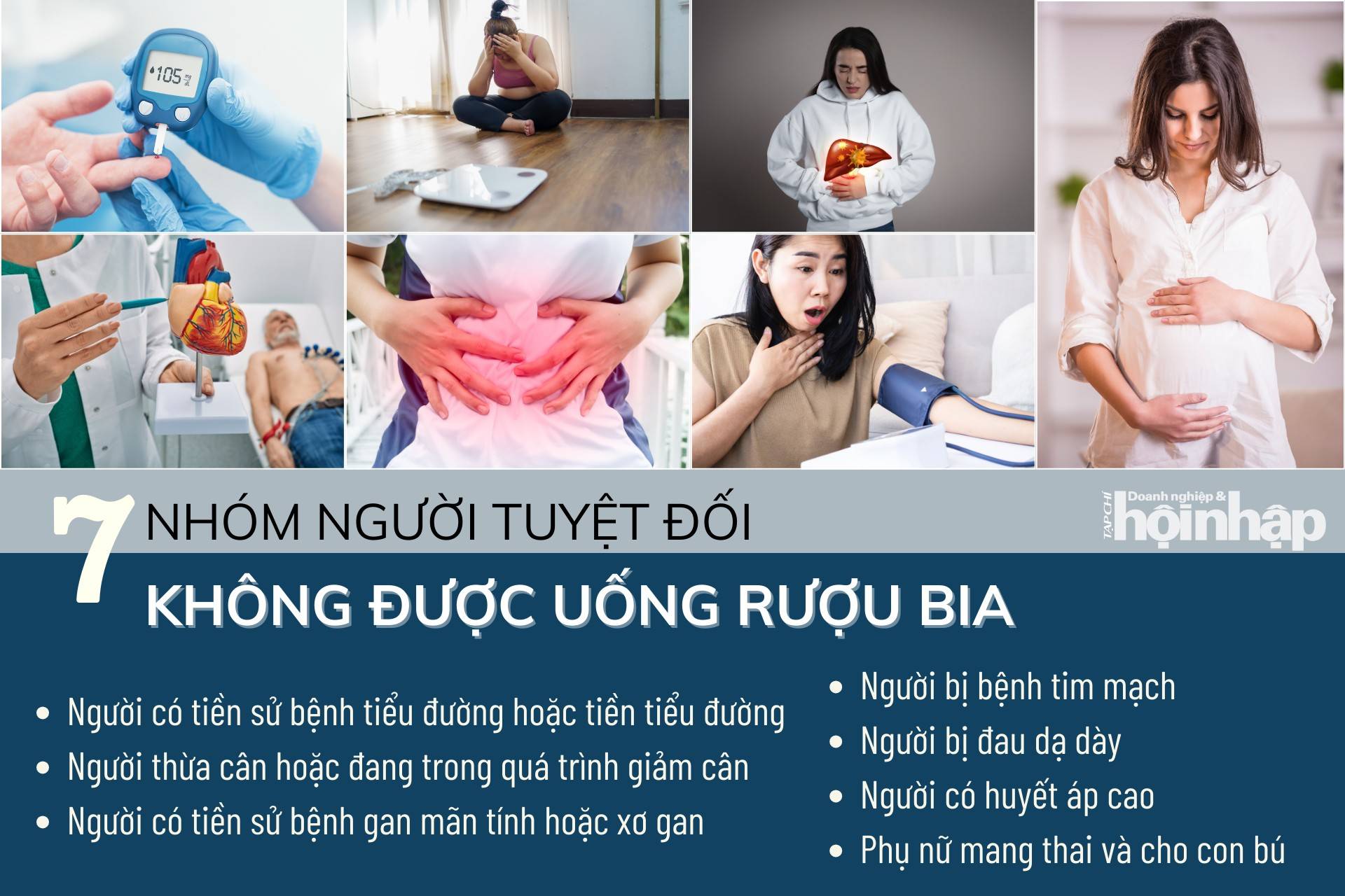 7 nhóm người không nên uống rượu bia để tránh nguy hại đến sức khoẻ 7 nhóm người không nên uống rượu bia để tránh nguy hại đến sức khoẻ