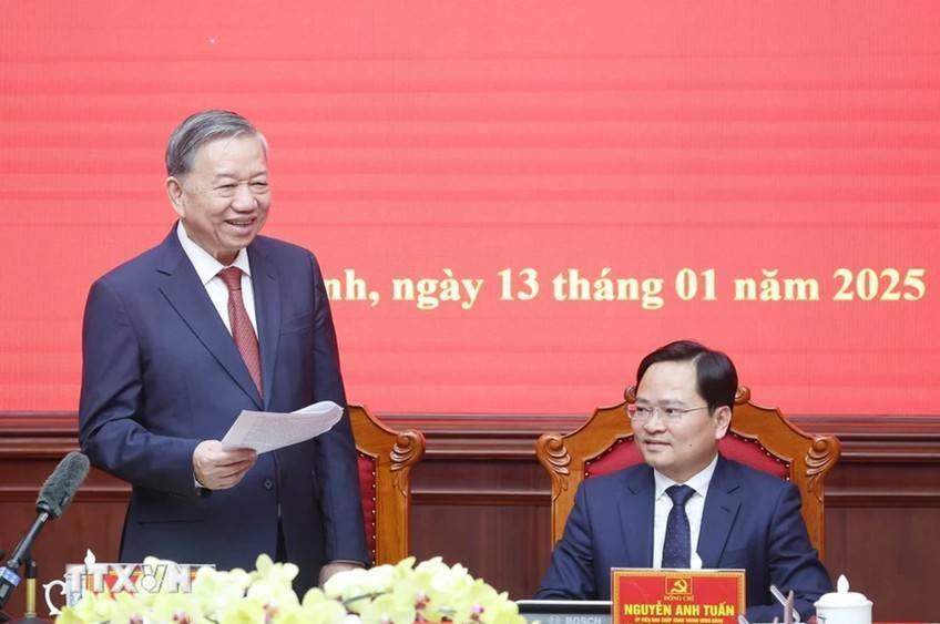 Tổng Bí thư Tô Lâm thăm và làm việc với Ban Chấp hành Đảng bộ tỉnh Bắc Ninh