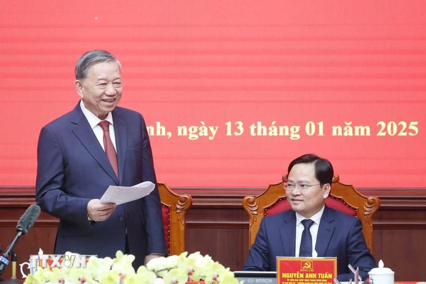 Tổng Bí thư Tô Lâm thăm và làm việc với Ban Chấp hành Đảng bộ tỉnh Bắc Ninh Tổng Bí thư Tô Lâm thăm và làm việc với Ban Chấp hành Đảng bộ tỉnh Bắc Ninh