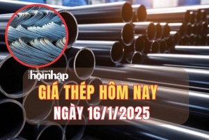 Giá thép hôm nay 16/1: Giá thép trên sàn Thượng Hải giảm, thép trong nước ổn định