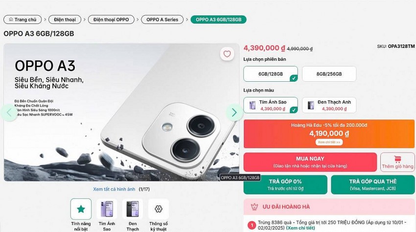 Khám phá những mẫu điện thoại dưới 5 triệu đồng đáng mua nhất cho Tết Nguyên đán 2025 Khám phá những mẫu điện thoại dưới 5 triệu đồng đáng mua nhất cho Tết Nguyên đán 2025