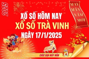 XSTV 24/1, Kết quả xổ số Trà Vinh hôm nay 24/1/2025, Trực tiếp XSTV ngày 24 tháng 1