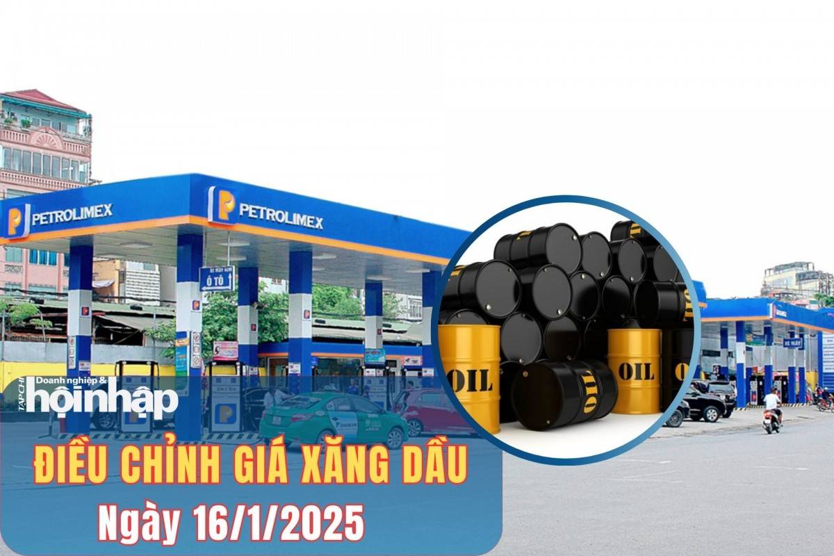 Giá xăng dầu chiều ngày 16/1: