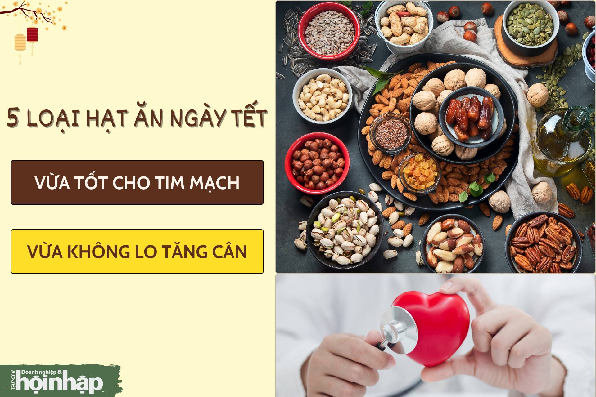 5 loại hạt ăn ngày Tết vừa tốt cho tim mạch vừa không lo tăng cân 5 loại hạt ăn ngày Tết vừa tốt cho tim mạch vừa không lo tăng cân