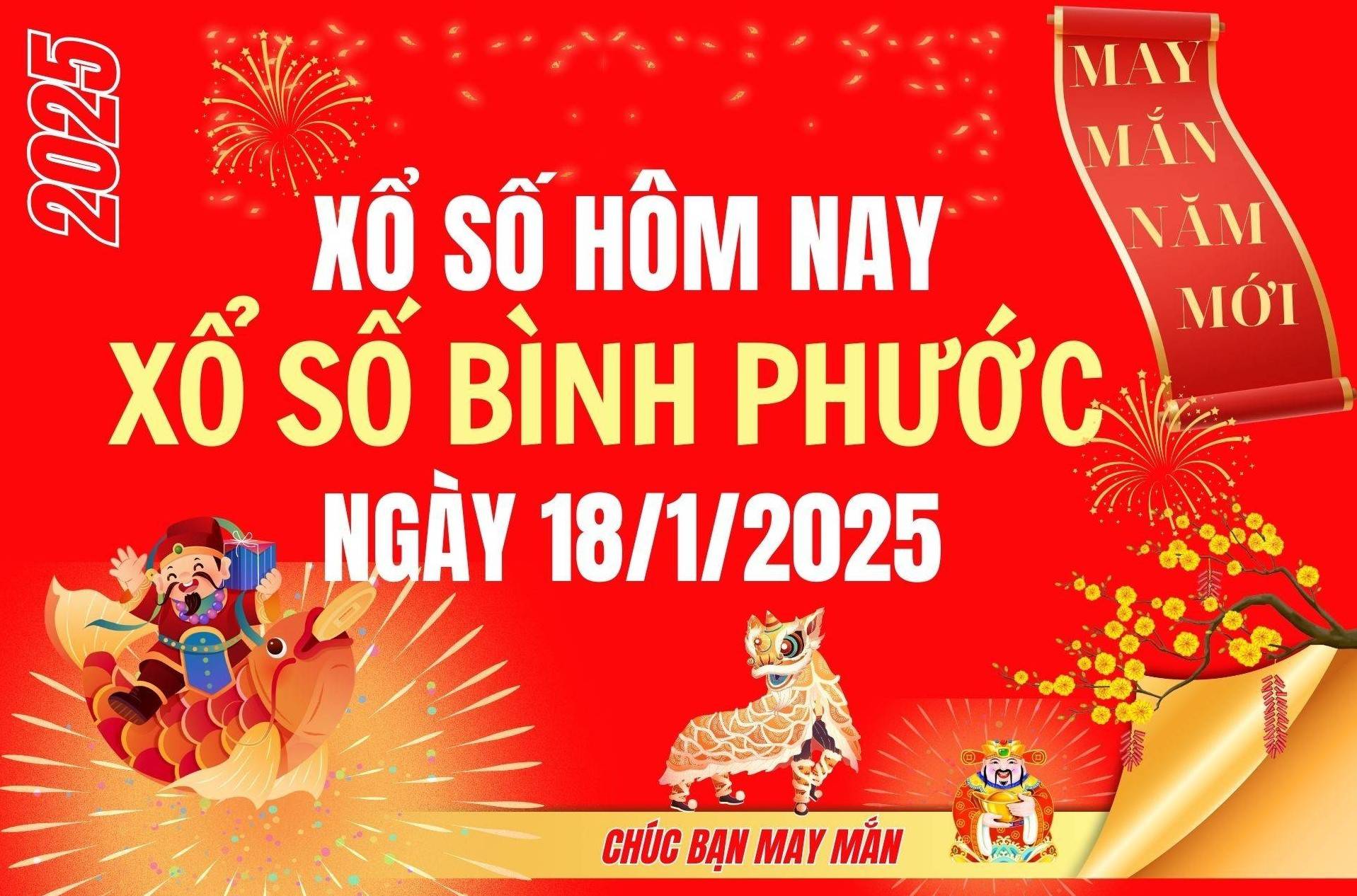 XSBP 18/1, Kết quả xổ số Bình Phước hôm nay 18/1/2025, Trực tiếp XSBP ngày 18 tháng 1