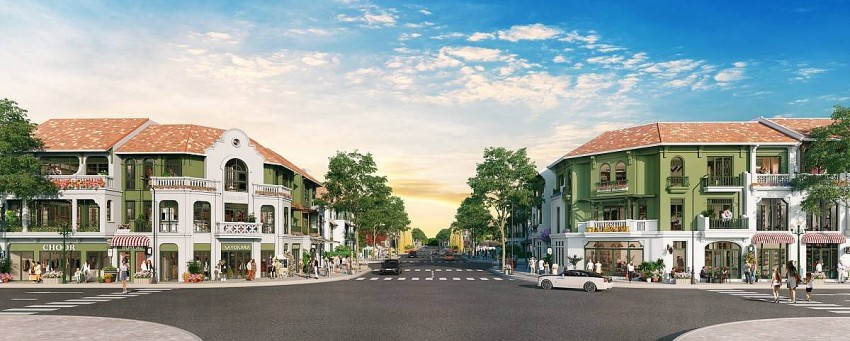 Các tuyến phố tại Sun Urban City mang lại diện mạo mới cho đô thị tại Hà Nam. Ảnh phối cảnh minh họa