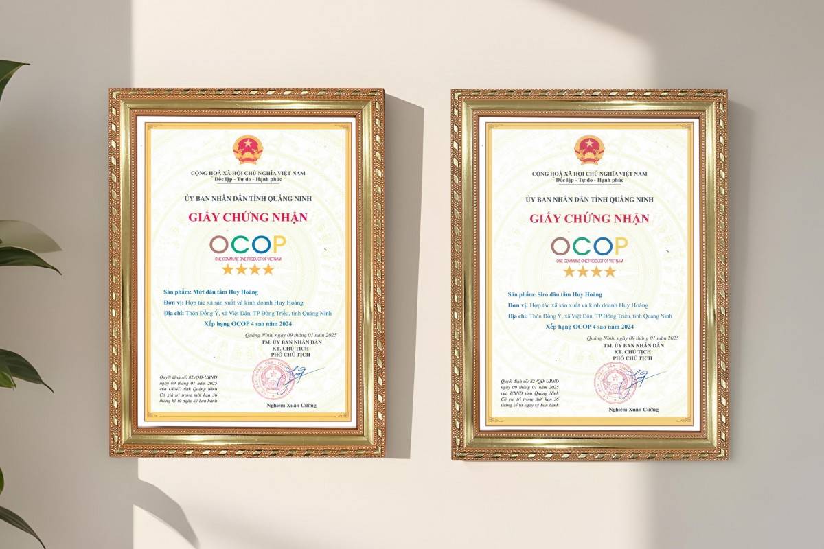 Quảng Ninh: Siro dâu tằm và Mứt dâu tằm Huy Hoàng lọt vào danh sách 25 sản phẩm OCOP '4 sao'