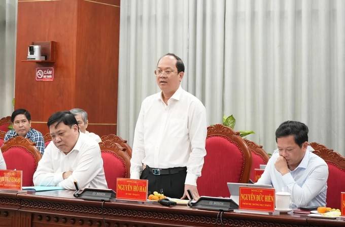 Bí thư Tỉnh ủy Cà Mau Nguyễn Hồ Hải mong muốn chương trình hợp tác giữa hai địa phương sẽ góp phần tạo động lực thúc đẩy kinh tế - xã hội của tỉnh phát triển bền vững