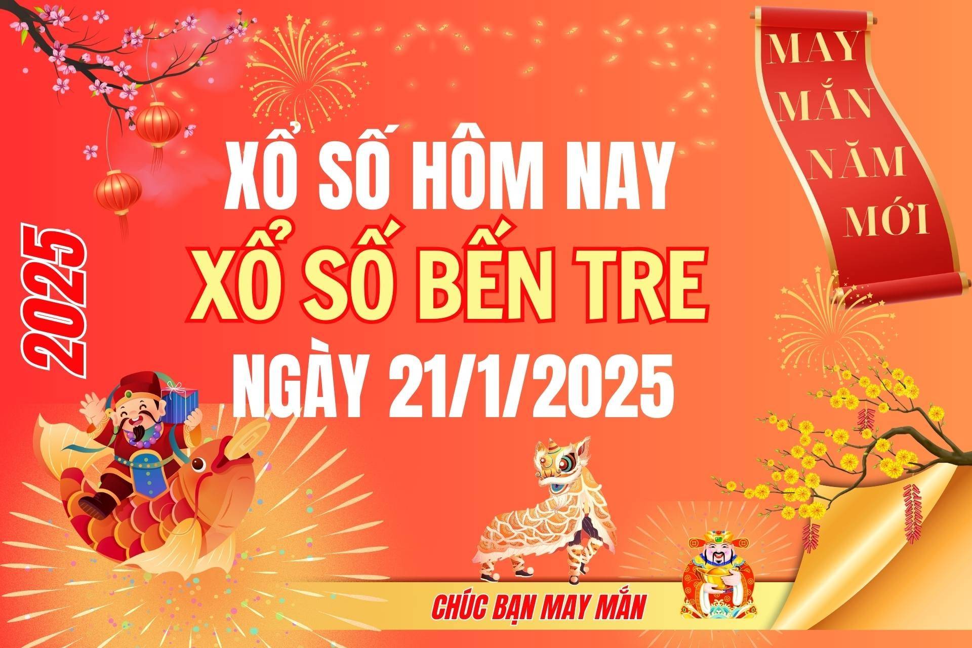 XSBT 14/1, Kết quả xổ số Bến Tre hôm nay 14/1/2025, Trực tiếp XSBT ngày 14 tháng 1