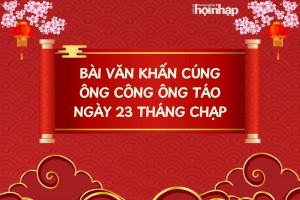 Bài văn khấn cúng ông Công ông Táo Tết Ất Tỵ 2025 đầy đủ nhất