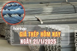 Giá thép hôm nay 21/1: Giá thép trên sàn Thượng Hải giảm mạnh, thép trong nước ổn định