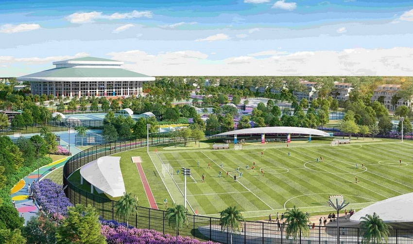 Hệ thống 1001 tiện ích đáp ứng nhu cầu cư dân ở mọi lứa tuổi. Ảnh phối cảnh minh hoạ: Sun Property