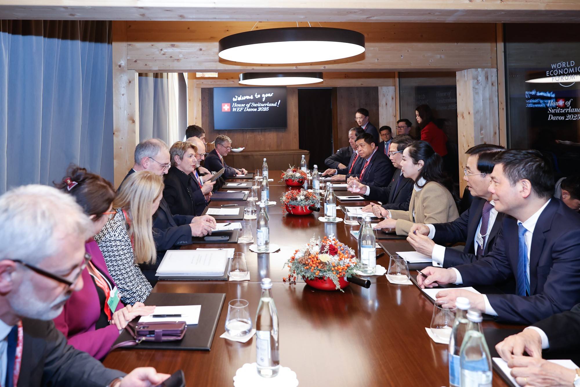 Hai nhà Lãnh đạo đánh giá quan hệ Việt Nam - Thụy Sĩ thời gian qua đã có những bước phát triển tích cực trên nhiều lĩnh vực - Ảnh: VGP/Nhật Bắc