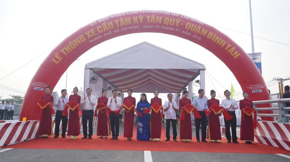 TP.HCM: Khánh thành Cầu Tân Kỳ Tân Quý và thông xe 7 công trình giao thông trọng điểm