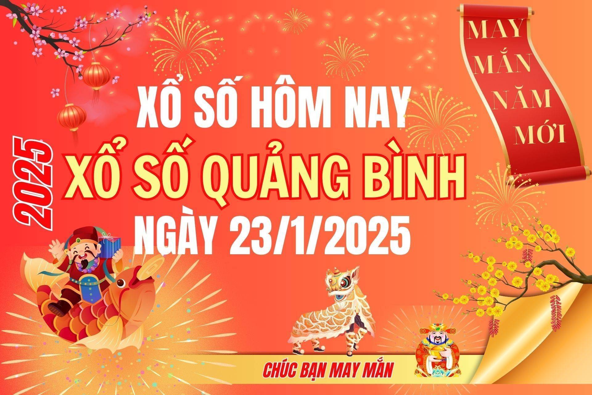 XSQB 23/1, Kết quả xổ số Quảng Bình hôm nay 23/1/2025, Trực tiếp XSQB ngày 23 tháng 1