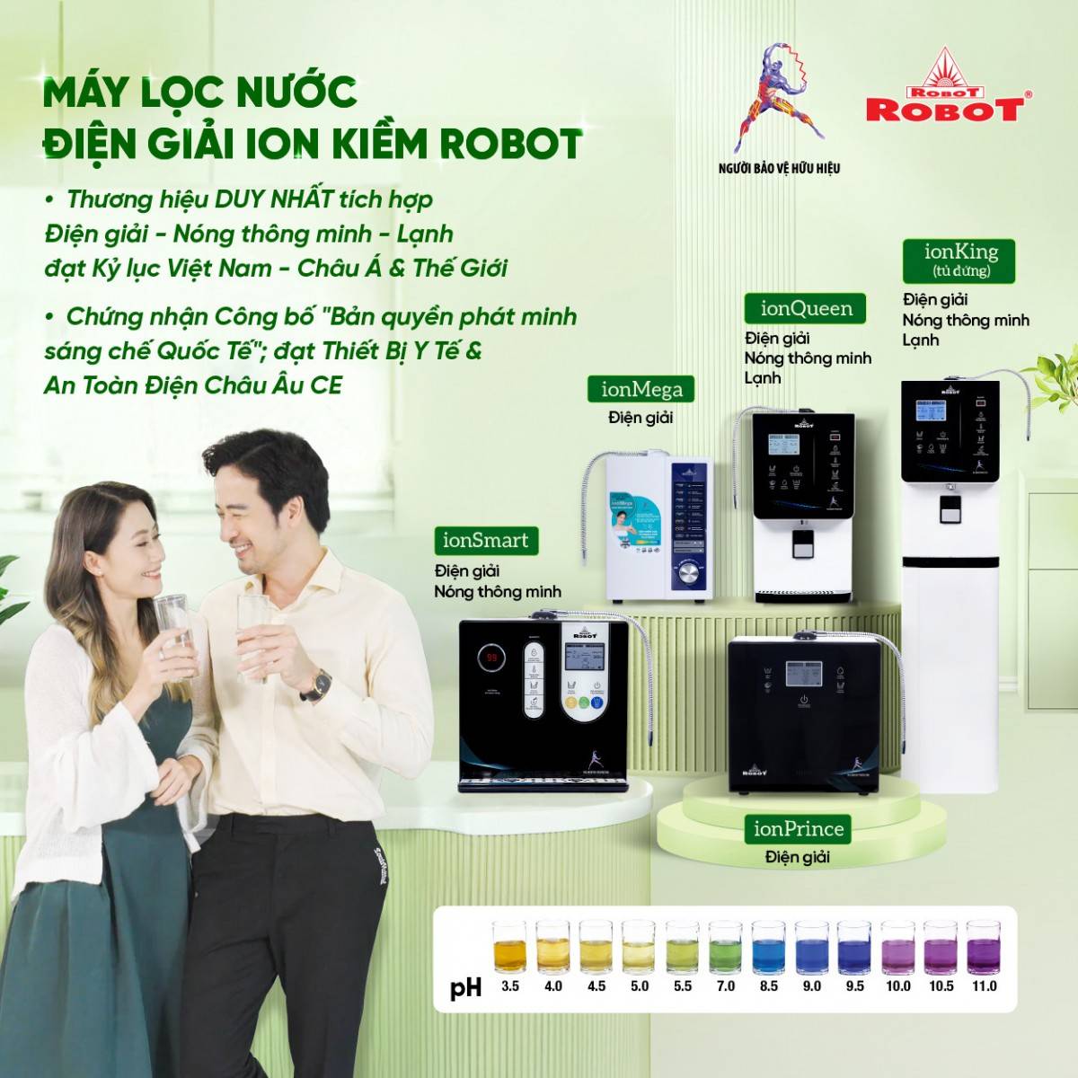 Máy lọc nước điện giải ion kiềm Robot sở hữu nhiều ưu điểm độc đáo, lợi ích cho người dùng (VNN)  Máy lọc nước điện giải ion kiềm Robot sở hữu nhiều ưu điểm độc đáo, lợi ích cho người dùng (VNN)