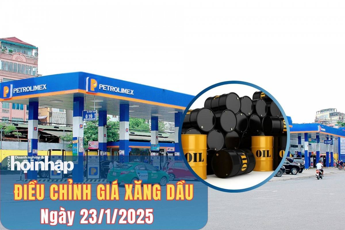 Giá xăng dầu chiều ngày 23/1: