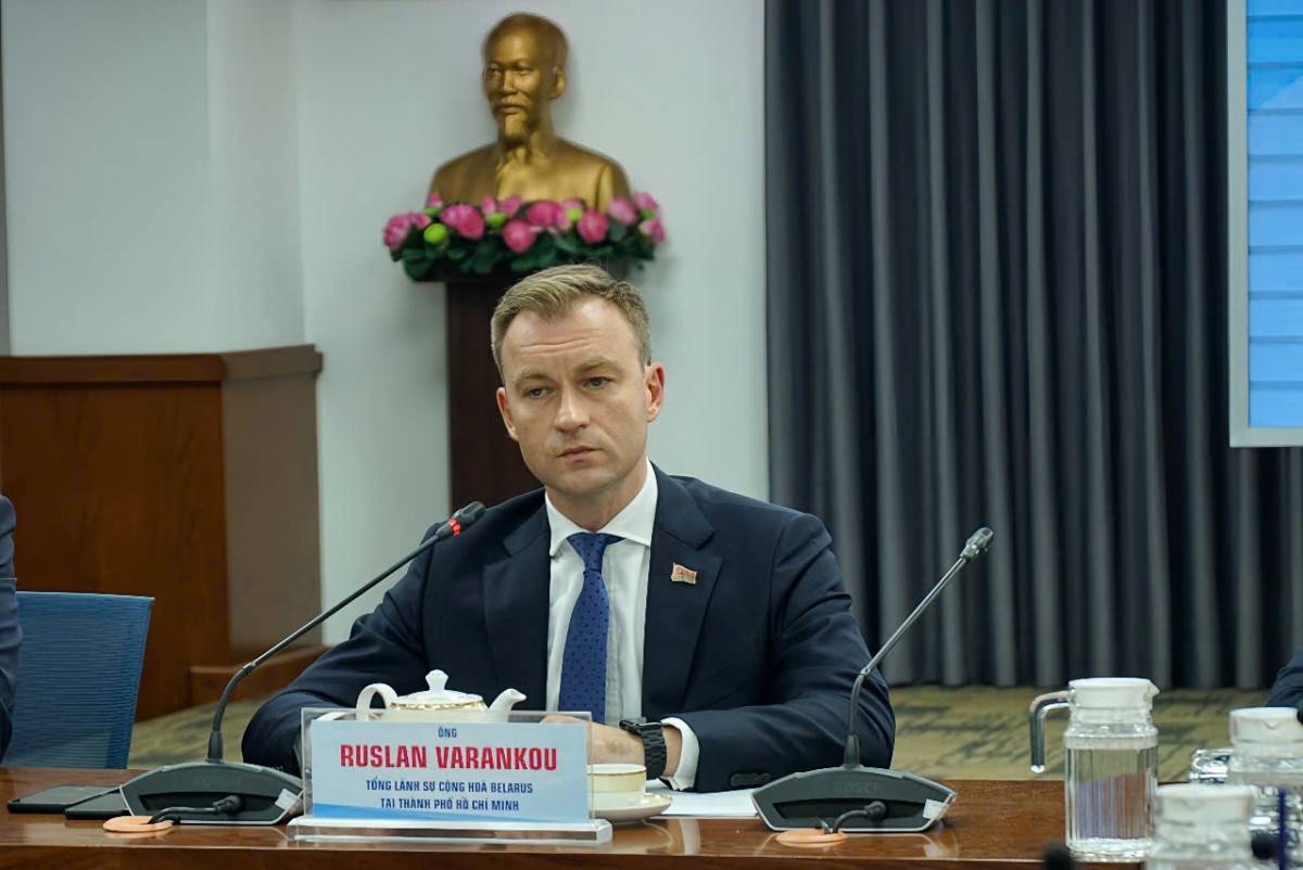 Ông Ruslan Varankou, Tổng Lãnh sự Cộng hòa Belarus tại TP. Hồ Chí Minh đã thông tin tại buổi họp báo