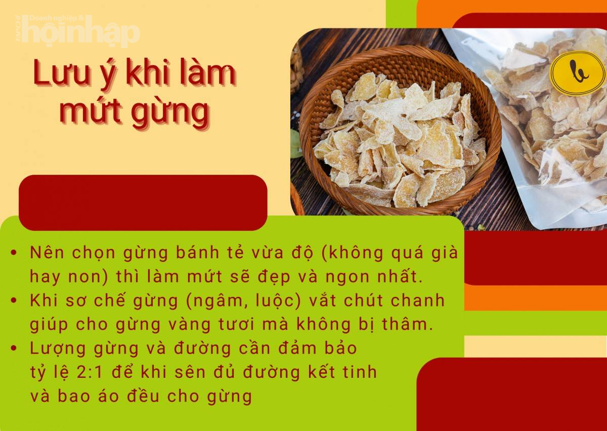 Bật mí công dụng tuyệt vời của mứt gừng trong ngày Tết