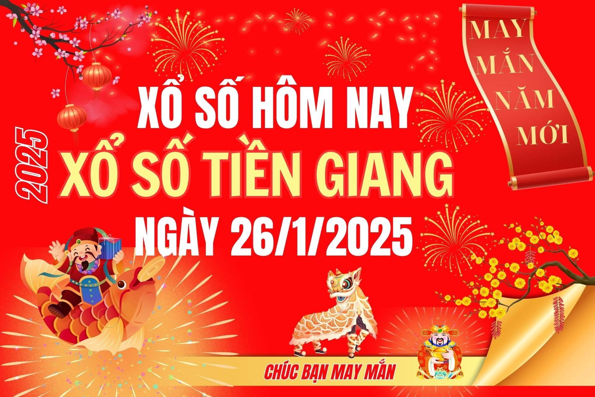 XSTG 19/1, Kết quả xổ số Tiền Giang hôm nay 19/1/2025, Trực tiếp XSTG ngày 19 tháng 1