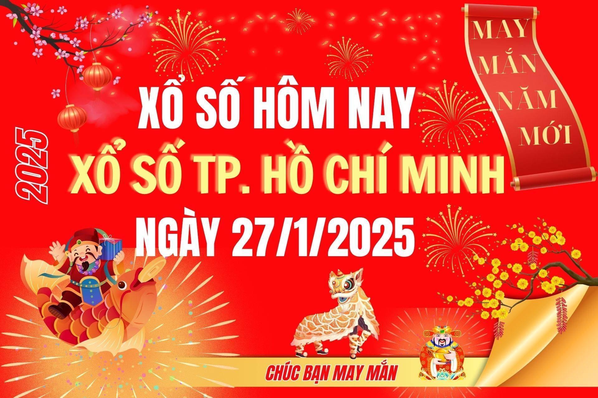 XSHCM 25/1, Kết quả xổ số Hồ Chí Minh hôm nay 25/1/2025, Trực tiếp XSHCM ngày 25 tháng 1