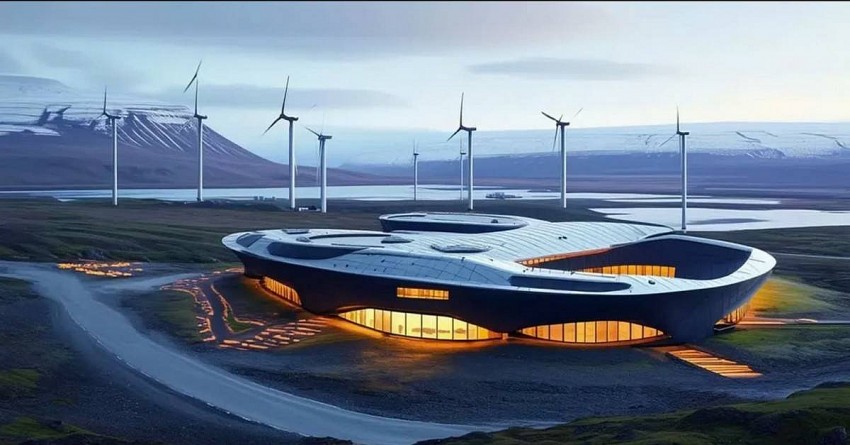 Iceland cũng thúc đẩy phát triển năng lượng điện gió. (Ảnh: Data Center News)