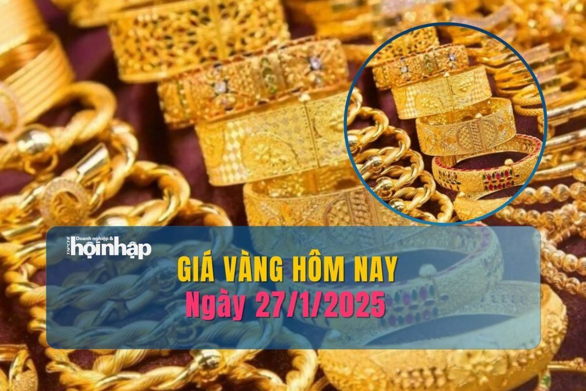 Giá vàng hôm nay 27/1: Vàng nhẫn tròn trơn bật tăng mạnh