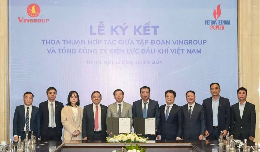 PV Power và Vingroup ký hợp tác phát triển hạ tầng năng lượng xanh. (Nguồn: Petrotimes)