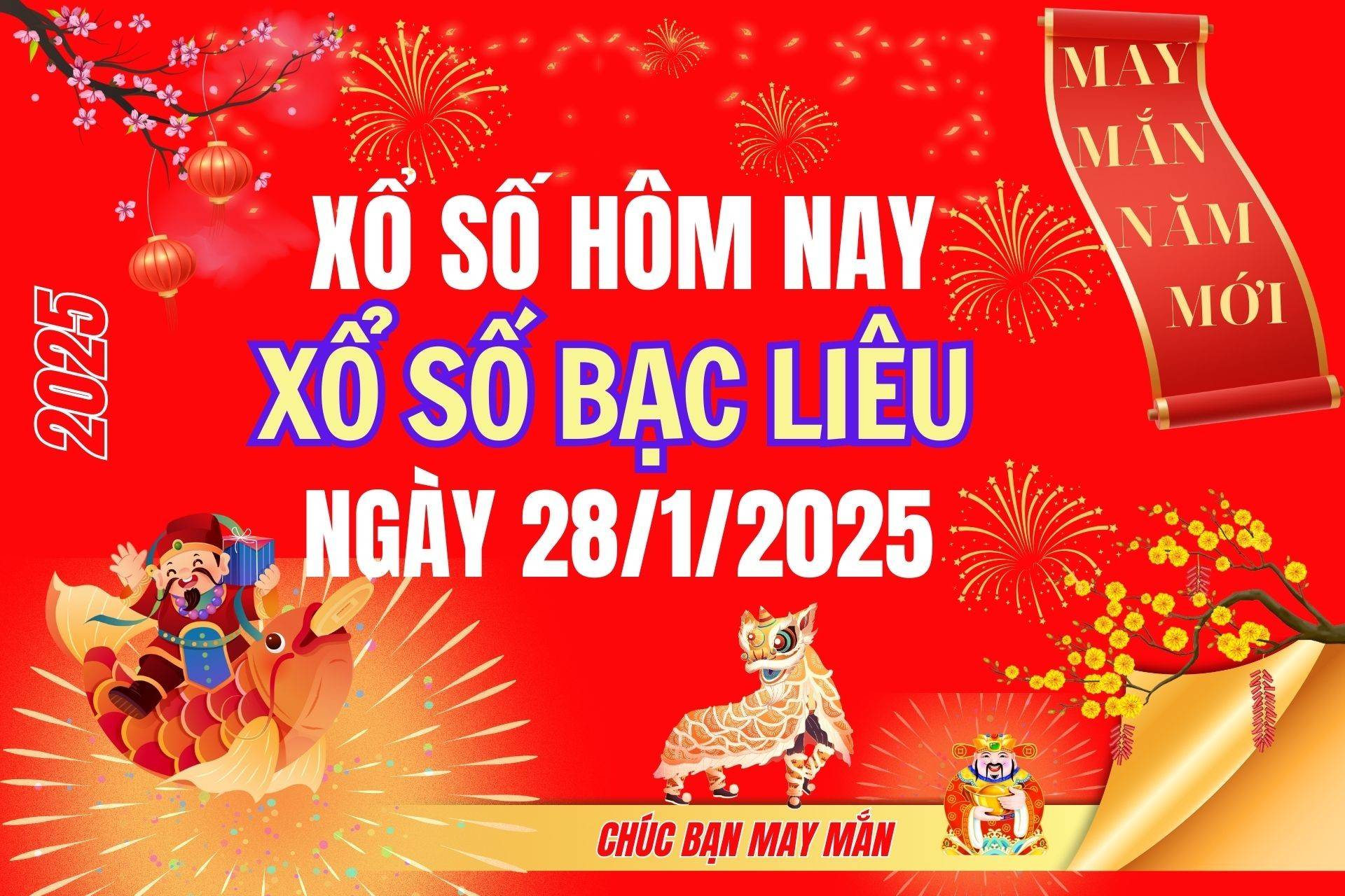 XSBL 21/1, Kết quả xổ số Bạc Liêu hôm nay 21/1/2025, Trực tiếp XSBL ngày 21 tháng 1