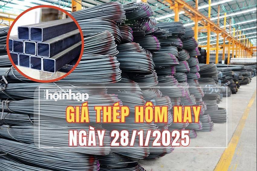 Giá thép hôm nay 28/1: Giá thép trên sàn Thượng Hải tăng, trong nước ổn định