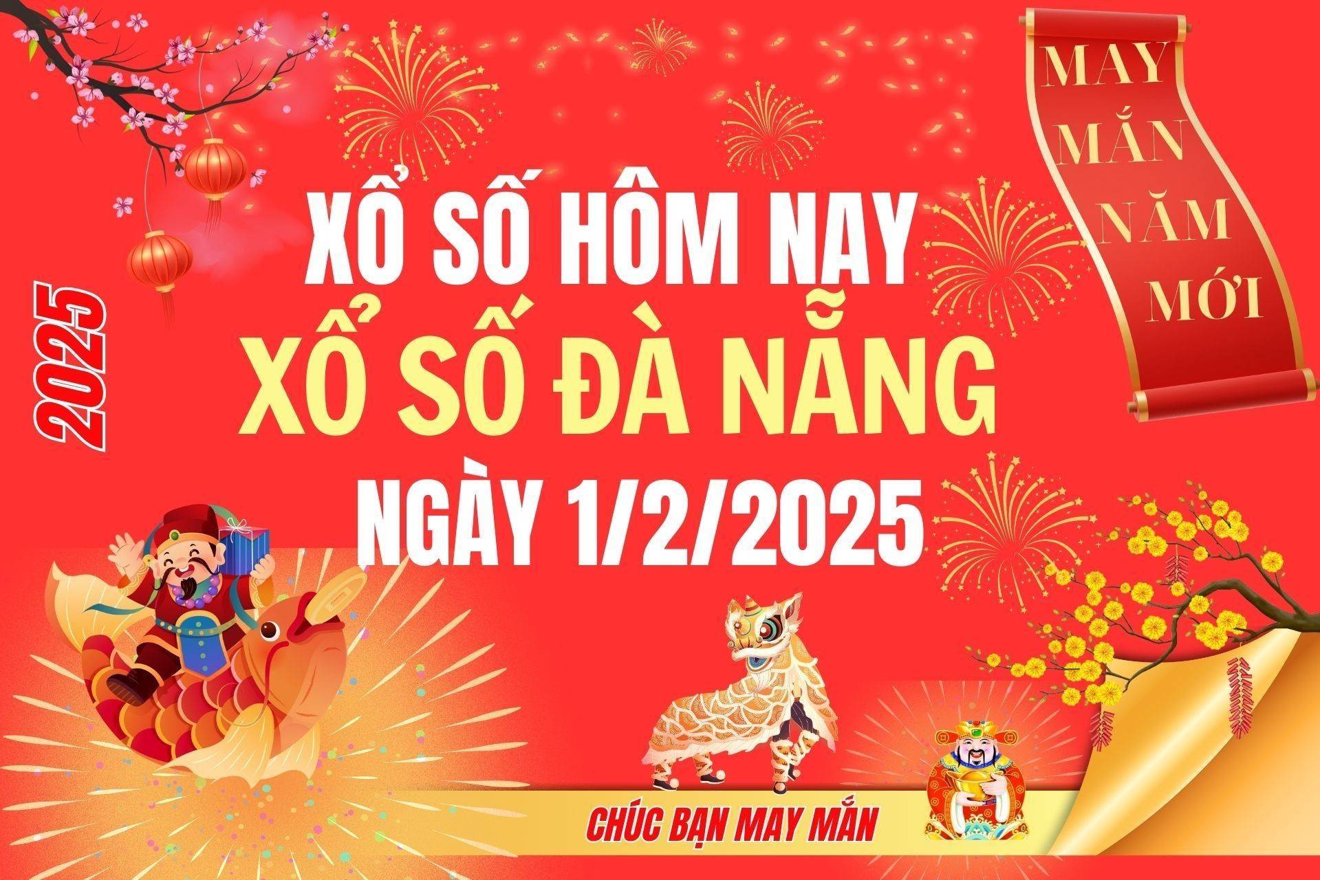 XSDNA 1/2, Kết quả xổ số Đà Nẵng hôm nay 1/2/2025, Trực tiếp XSDNA ngày 1 tháng 2