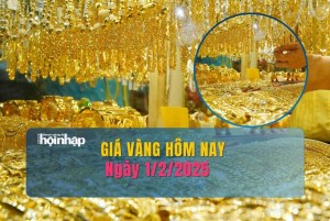 Giá vàng hôm nay 1/2: Vàng thế giới tăng vọt, chạm mốc 2.800 USD/ounce