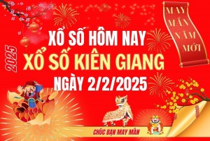 XSKG 2/2, Kết quả xổ số Kiên Giang hôm nay 2/2/2025, Trực tiếp XSKG ngày 2 tháng 2