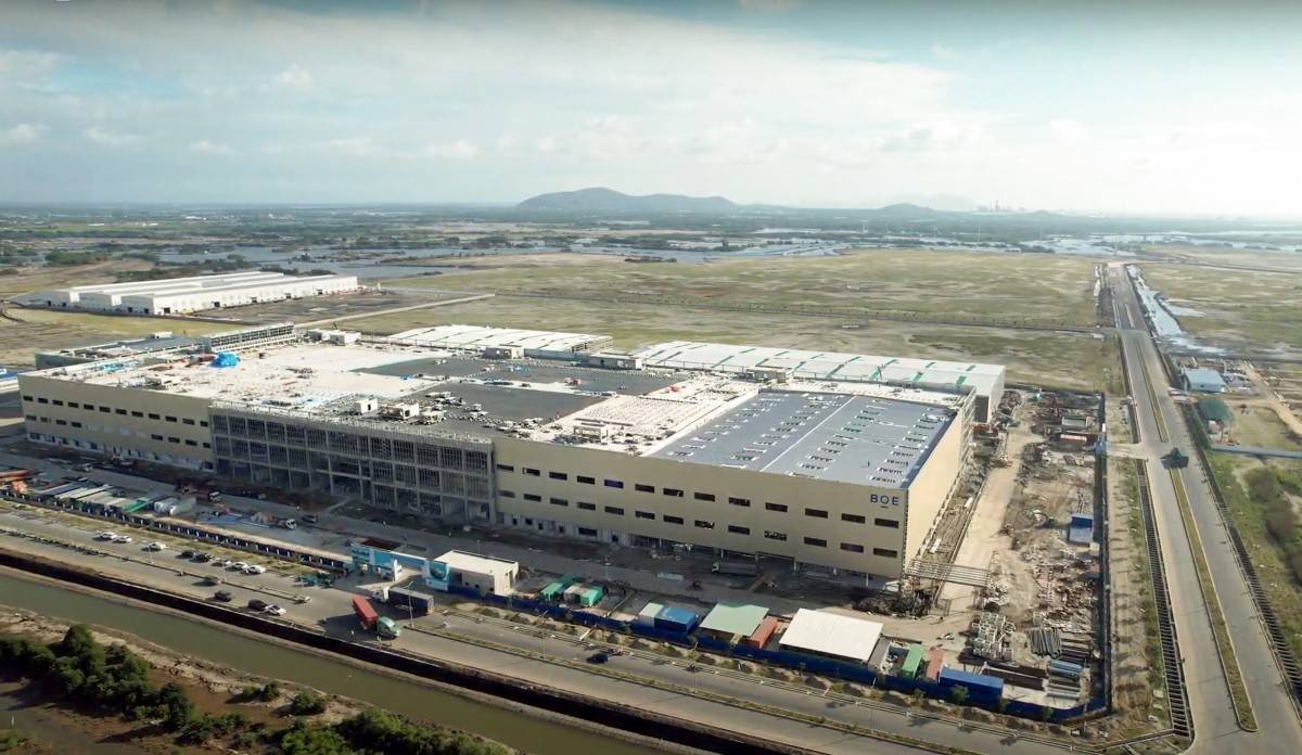 Dự án nhà máy thiết bị đầu cuối thông minh BOE (Trung Quốc) đã thành hình và dự kiến đi vào hoạt động sớm hơn kế hoạch đề ra.