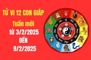 Tử vi tuần mới 12 con giáp từ 03/02 – 09/02/2025 sẽ cung cấp cho bạn những dự đoán chi tiết về Tài chính, công việc, sức khỏe và tình cảm