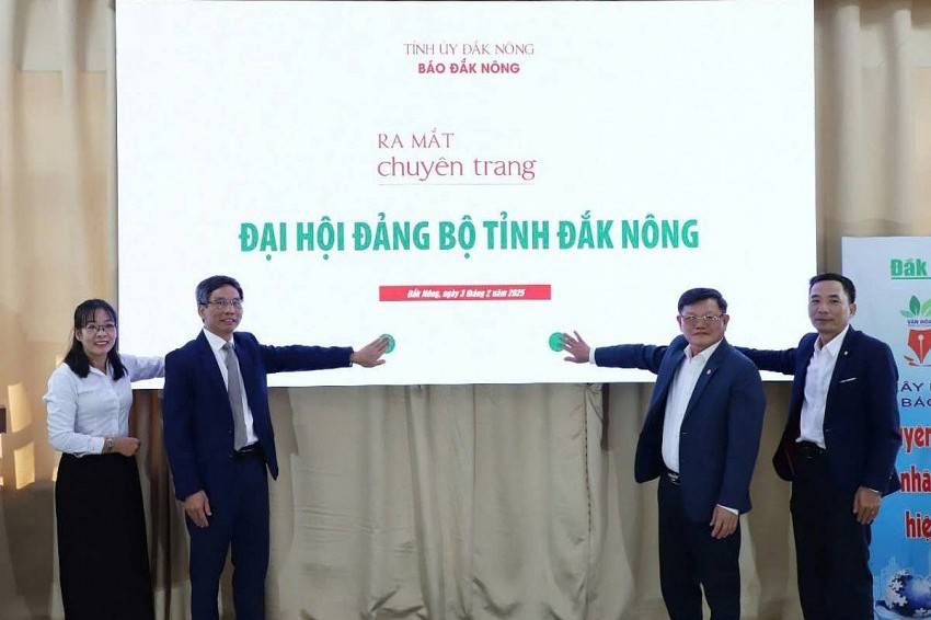 Đắk Nông ra mắt trang thông tin Đại hội Đảng bộ tỉnh Đắk Nông