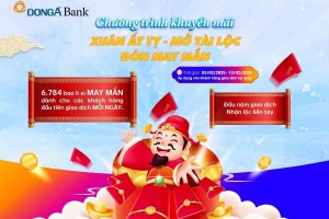 Xuân đến nhà, lộc đến tay – giao dịch ngay cùng DongA Bank