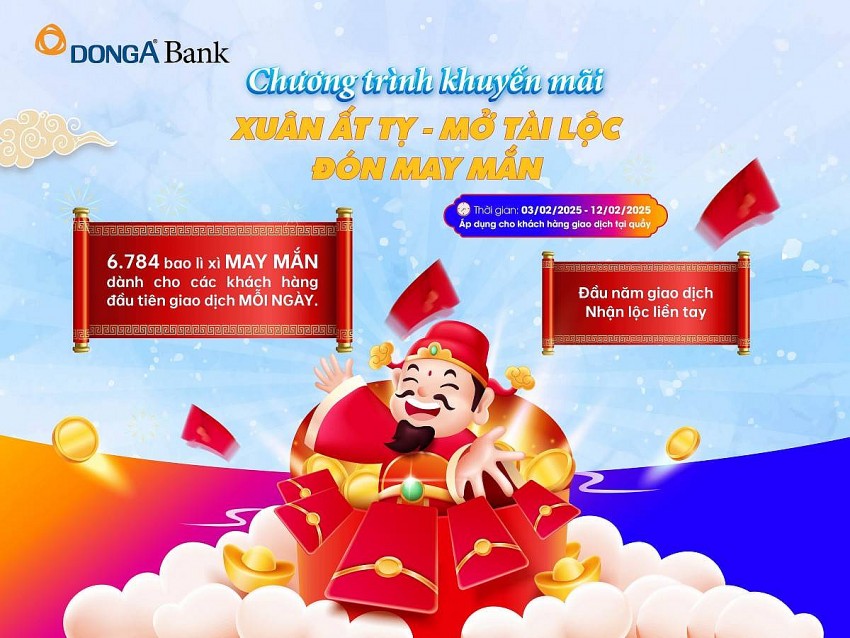Xuân đến nhà, lộc đến tay – giao dịch ngay cùng DongA Bank