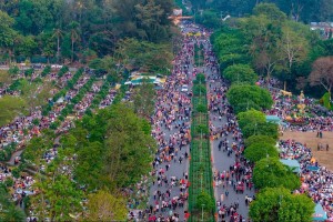 Núi Bà Đen sạch bong rác sau đêm đón “biển người” về khai mạc Hội xuân