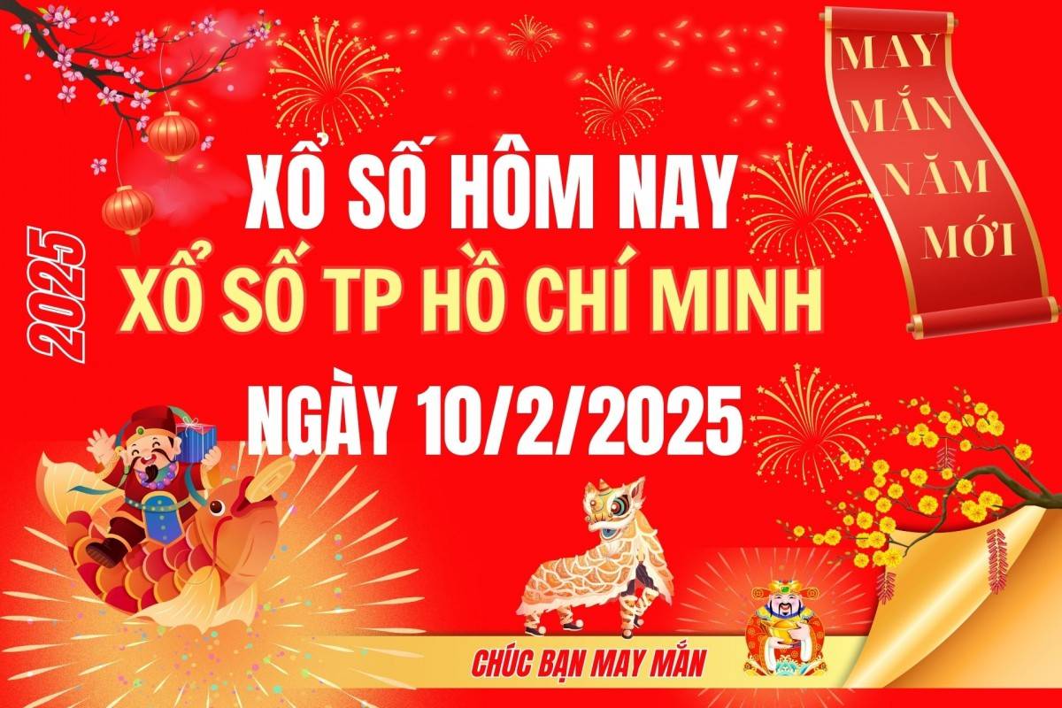 XSHCM 8/2, Kết quả xổ số Hồ Chí Minh hôm nay 8/2/2025, Trực tiếp XSHCM ngày 8 tháng 2