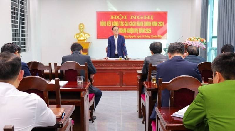 Hưng Nguyên tổ chức Hội nghị tổng kết hoạt động của Ban chỉ đạo Công tác cải cách hành chính năm 2024 và triển khai nhiệm vụ năm 2025.