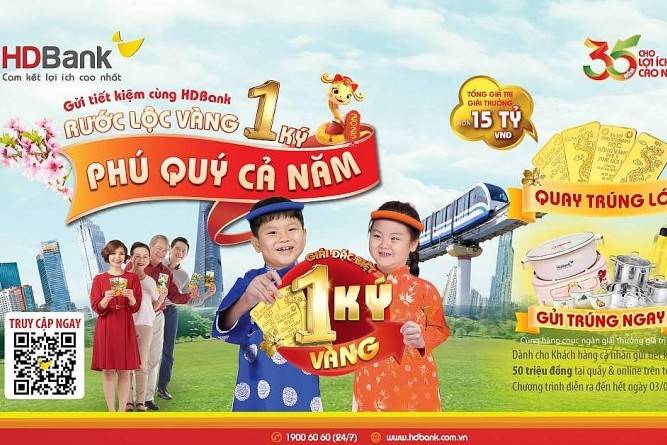 Xuân số hóa, vàng trao tay: HDBank khởi động mùa ưu đãi lớn nhất năm