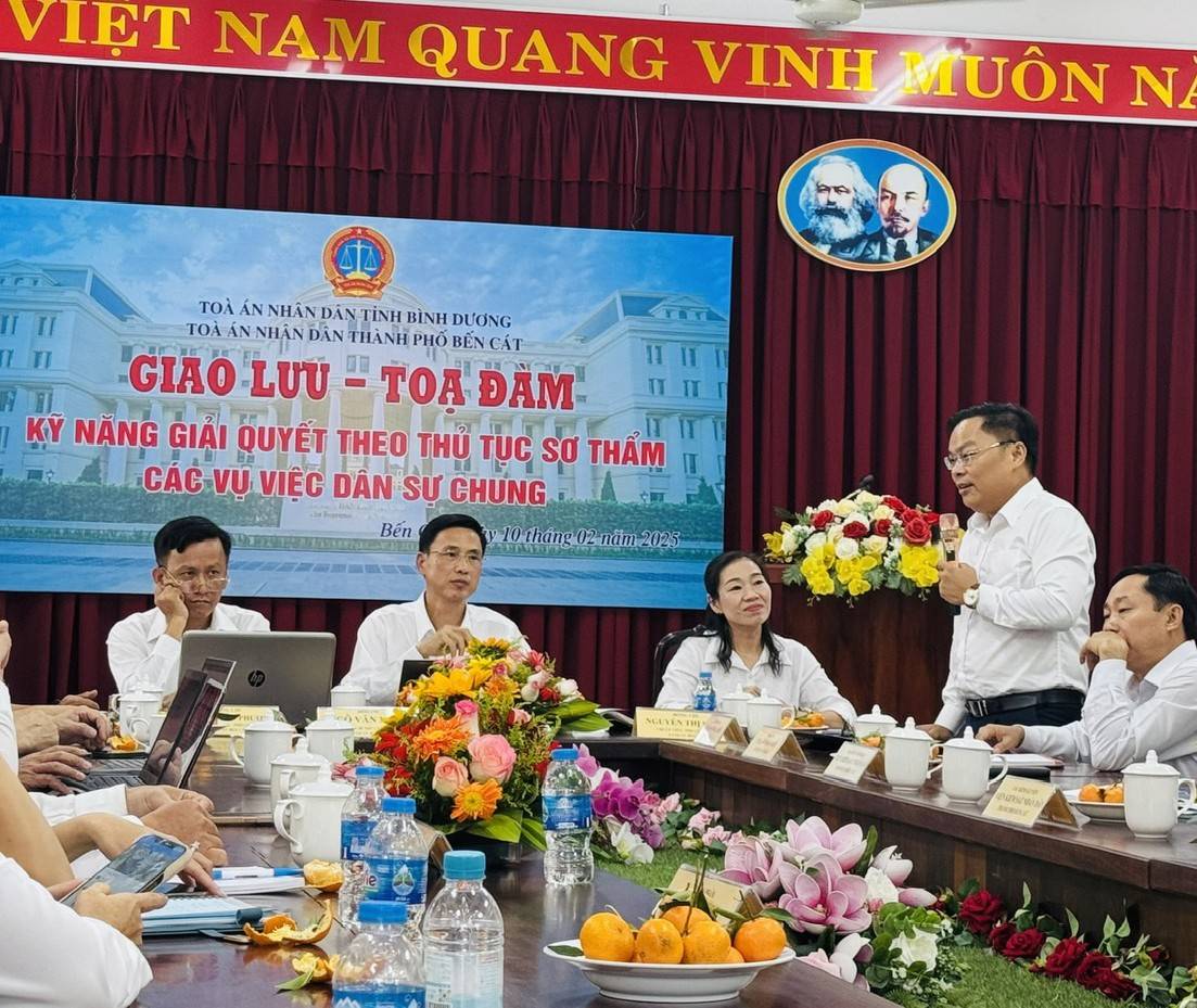 TAND TP. Bến Cát (Bình Dương): Nâng cao kỹ năng giải quyết vụ việc dân sự sơ thẩm
